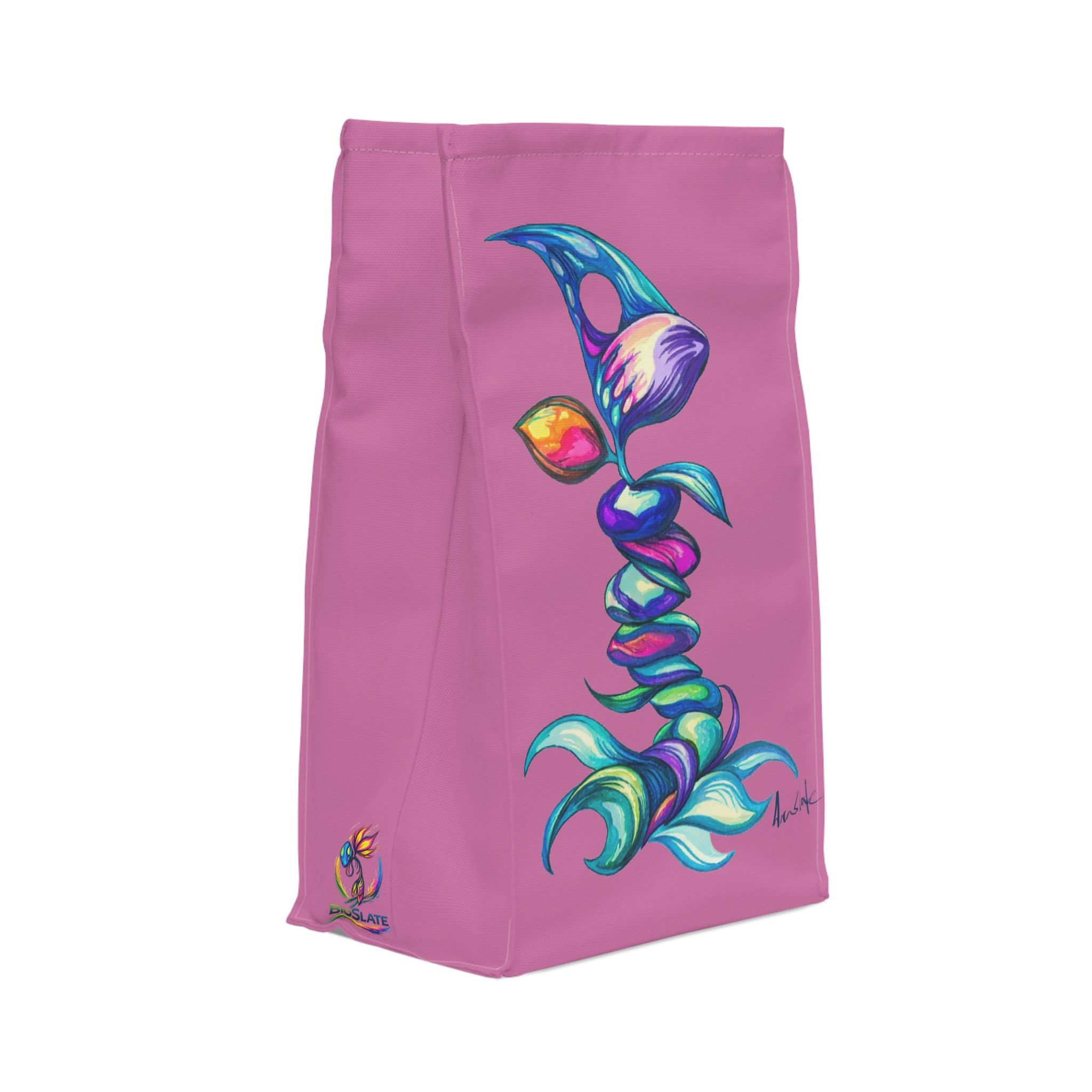 BioSlate | FlowPoem | Va One | Pink | Insulated Lunch Bag