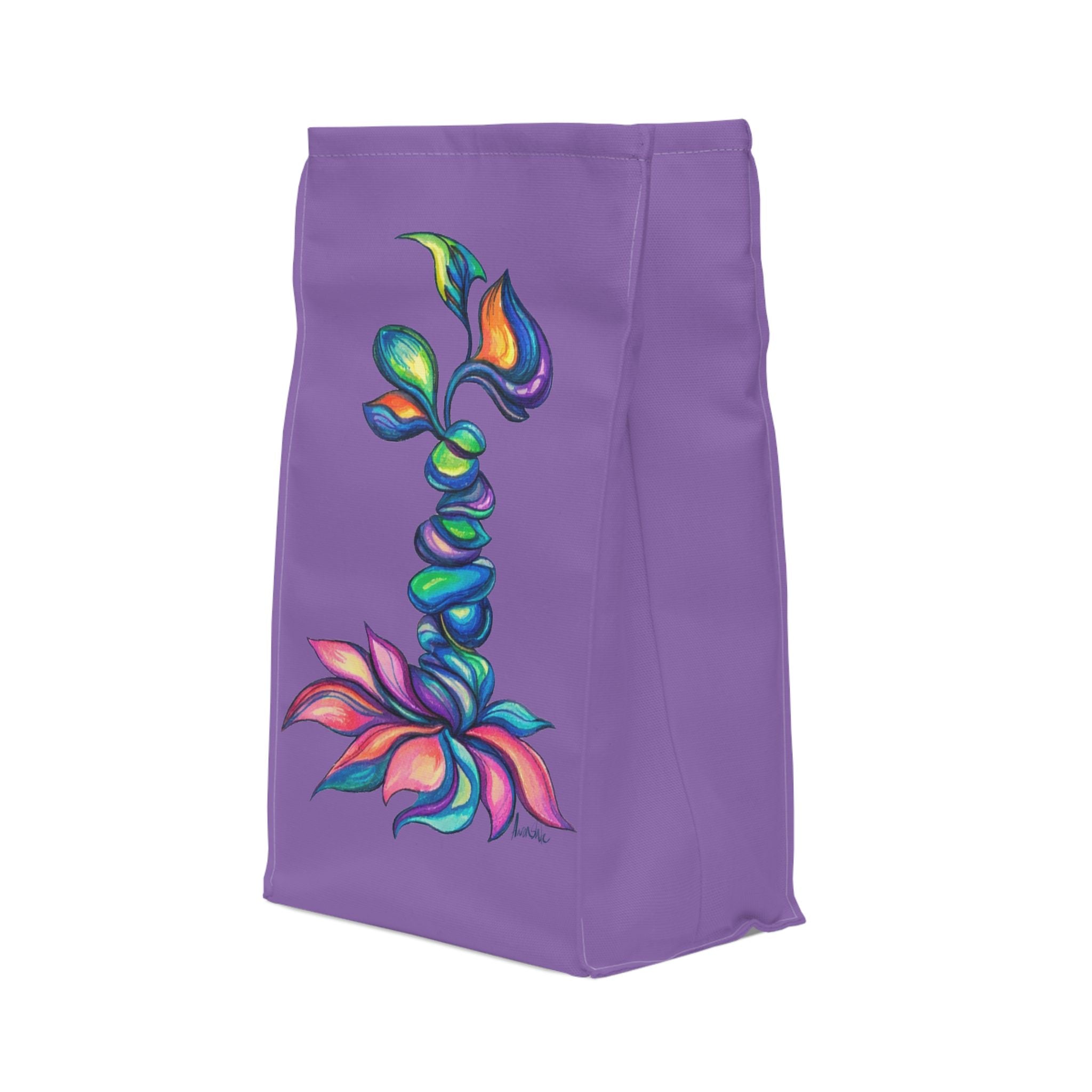 BioSlate | FlowPoem | Va Two | Purple | Insulated Lunch Bag