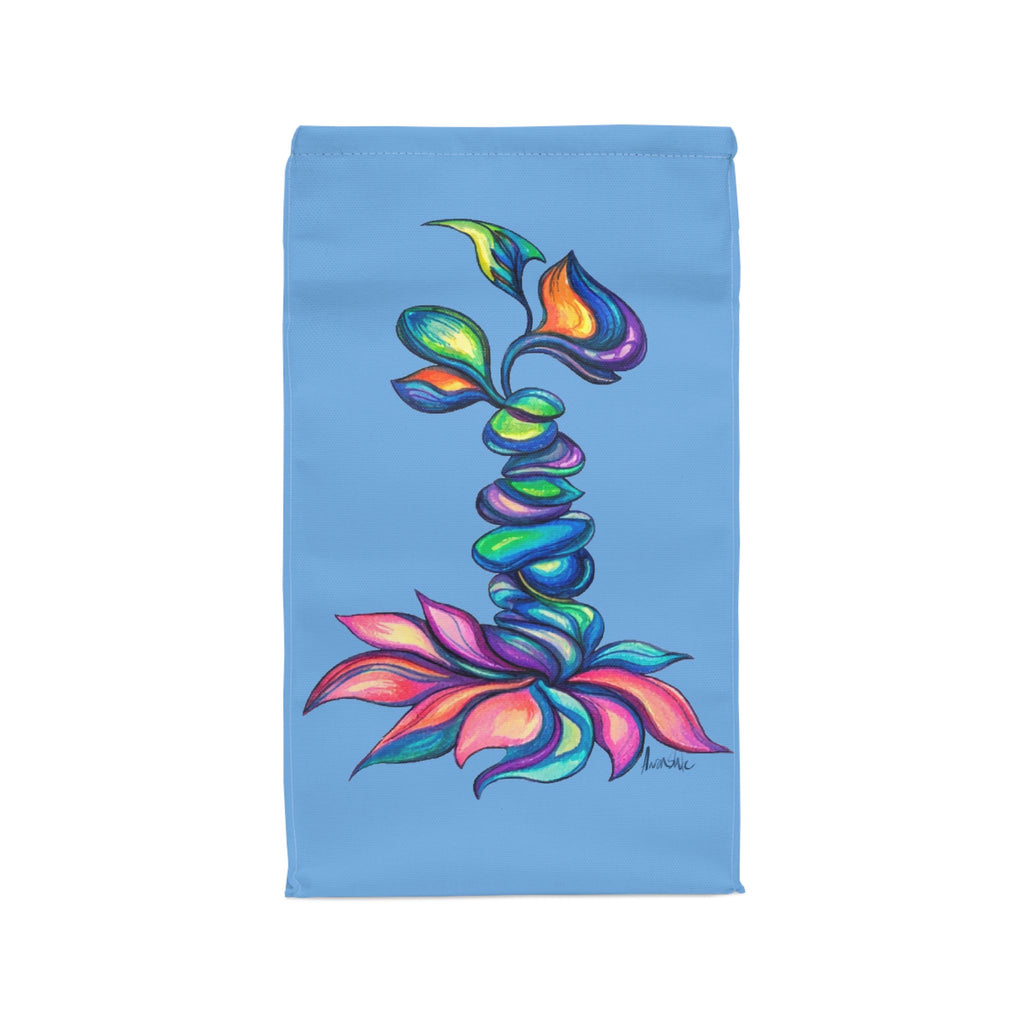 BioSlate | FlowPoem | Va Two | Blue | Insulated Lunch Bag