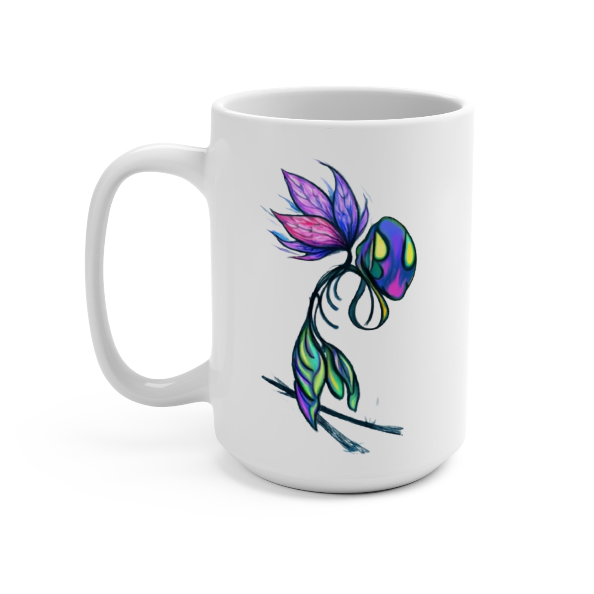 BioSlate |  SkiBloom | PlumTaffy | 15oz Ceramic Mug