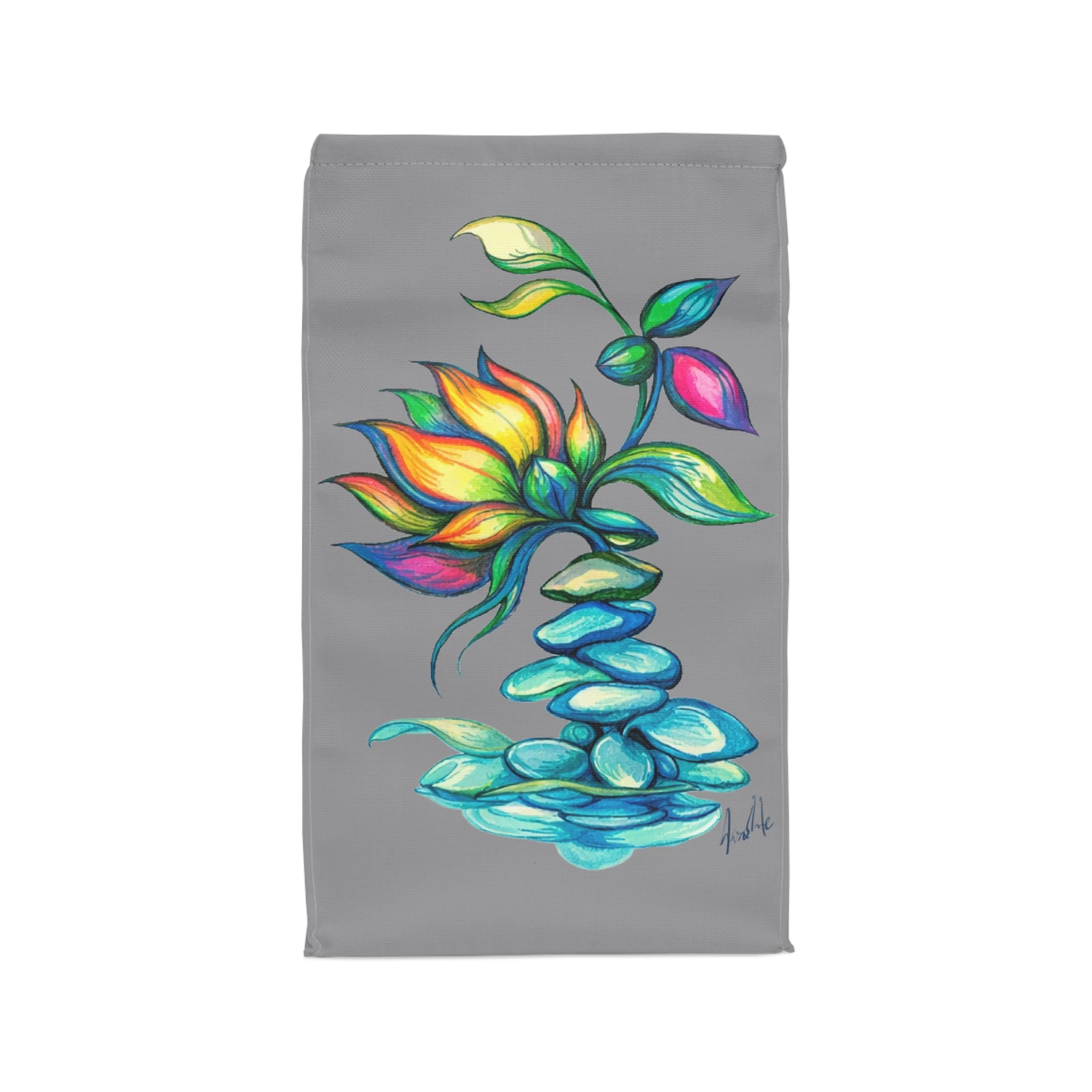 BioSlate | FlowPoem | Core | Gray | Insulated Lunch Bag