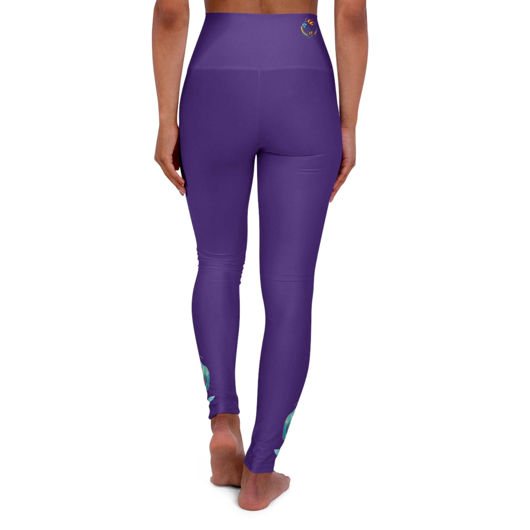 BioSlate | FlowPearl | Purple High-Waist Yoga Leggings