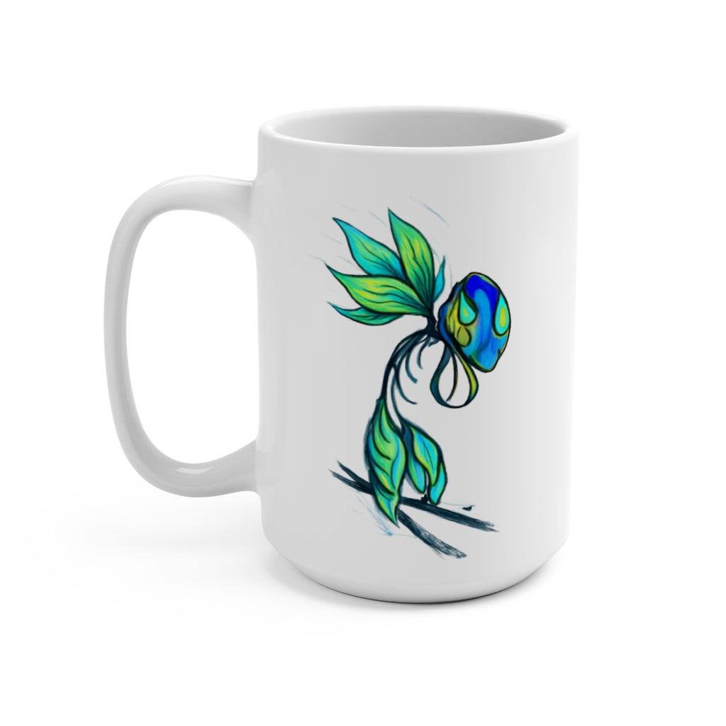 BioSlate | SkiBloom | BlueLime | 15oz Ceramic Mug