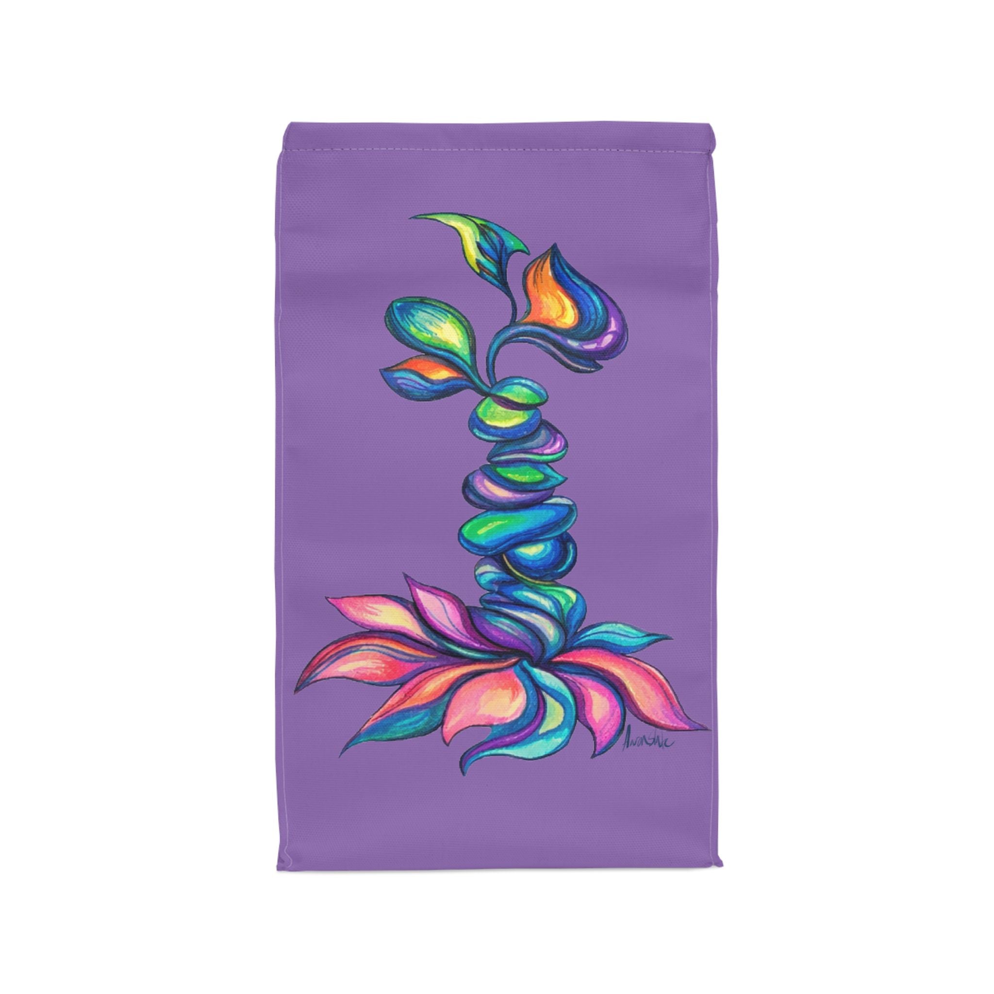 BioSlate | FlowPoem | Va Two | Purple | Insulated Lunch Bag