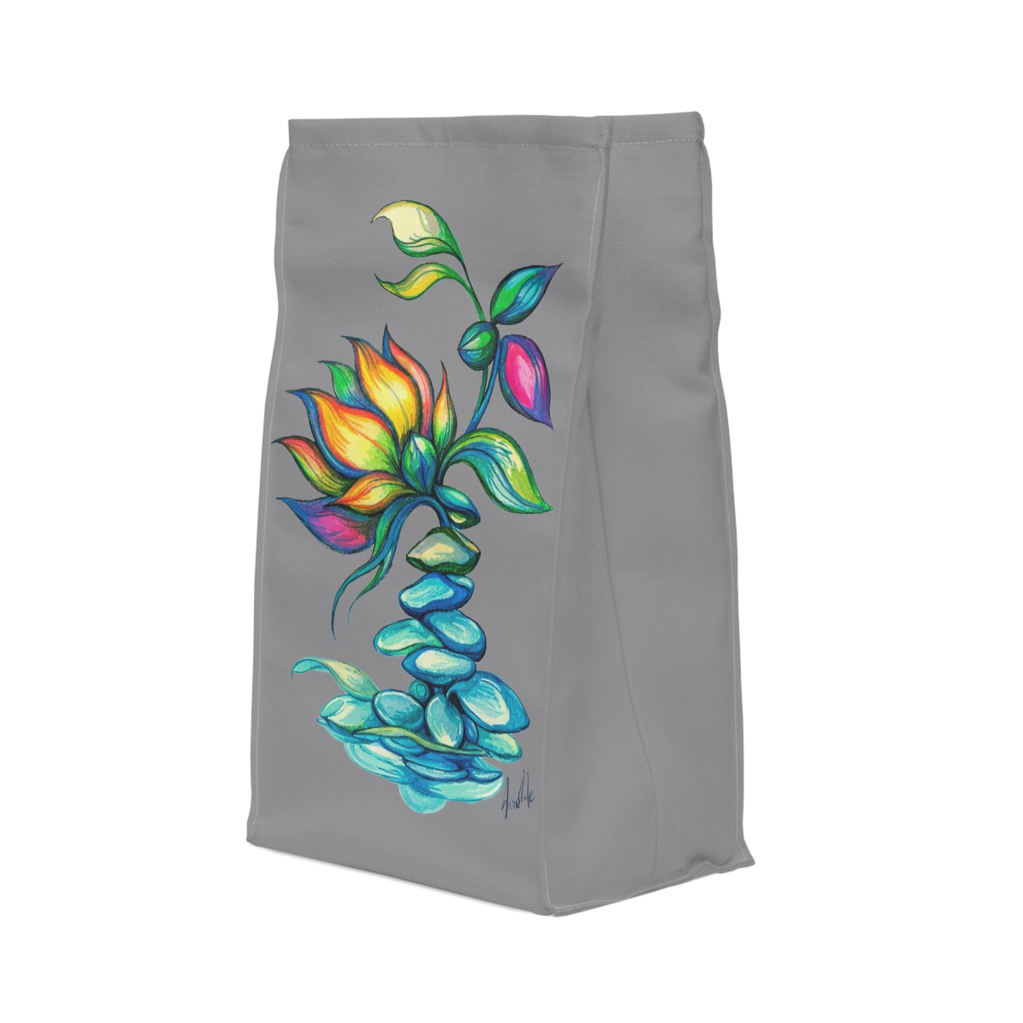 BioSlate | FlowPoem | Core | Gray | Insulated Lunch Bag