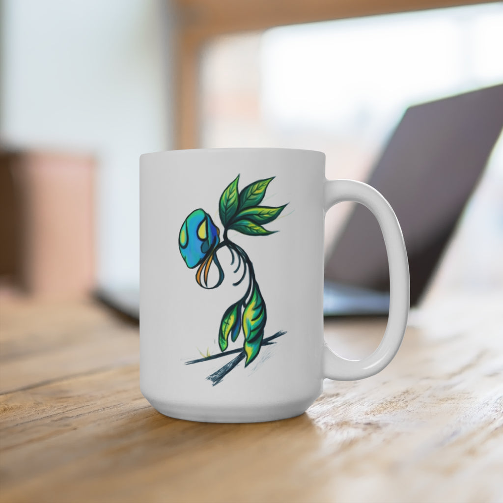 BioSlate | SkiBloom | GreenGene | 15oz Ceramic Mug