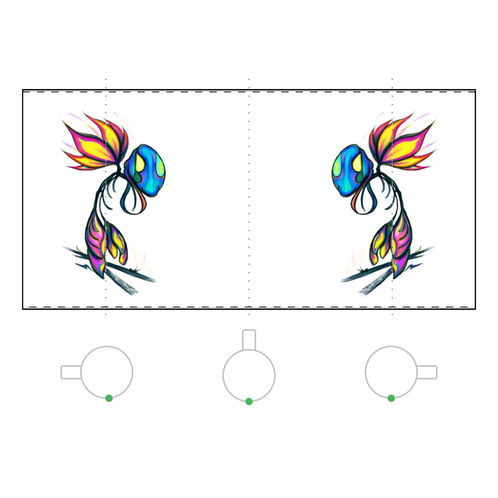 BioSlate | SkiBloom | PinkLemonade | 11oz Frosted Glass Coffee Mug