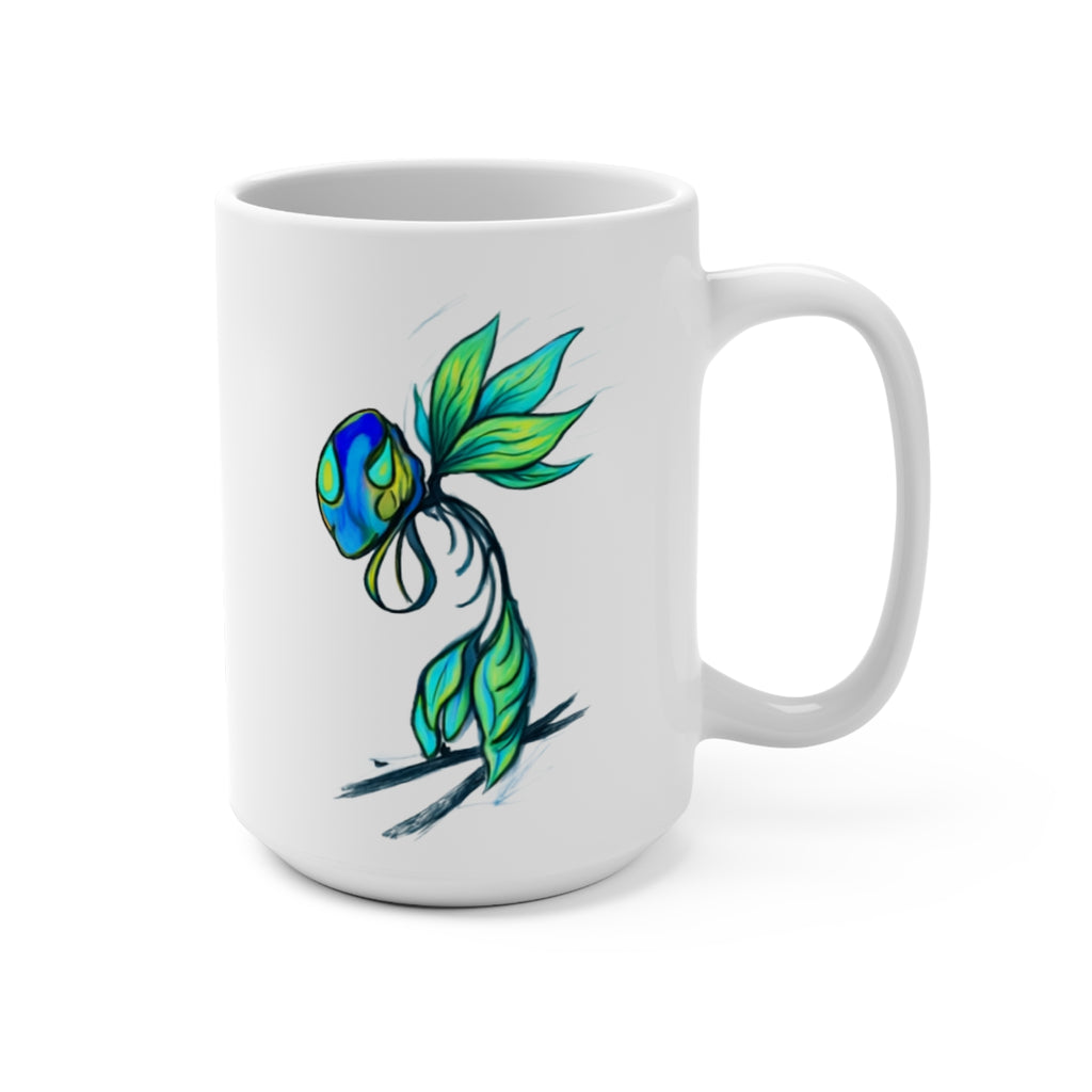 BioSlate | SkiBloom | BlueLime | 15oz Ceramic Mug