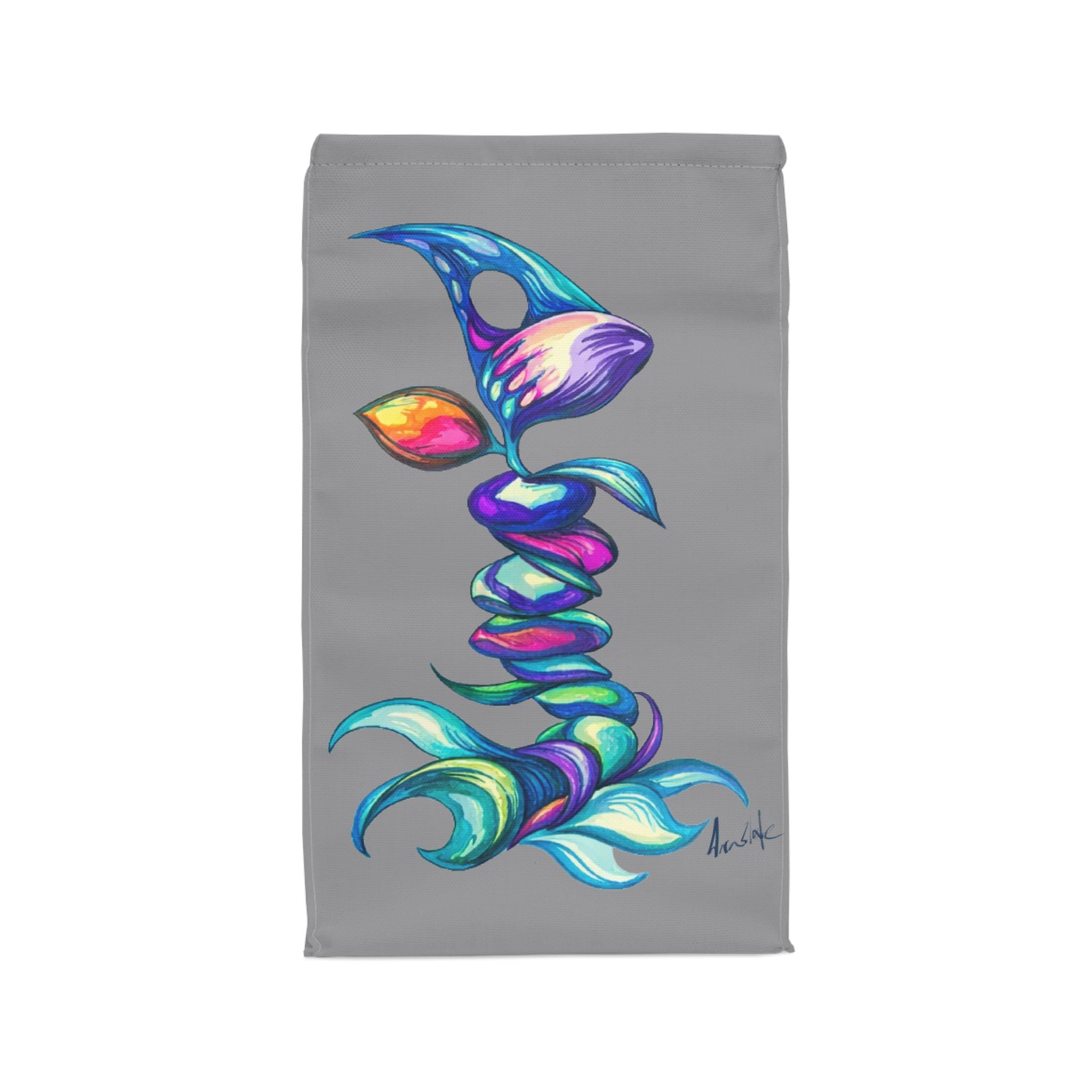 BioSlate | FlowPoem | Va One | Gray | Insulated Lunch Bag