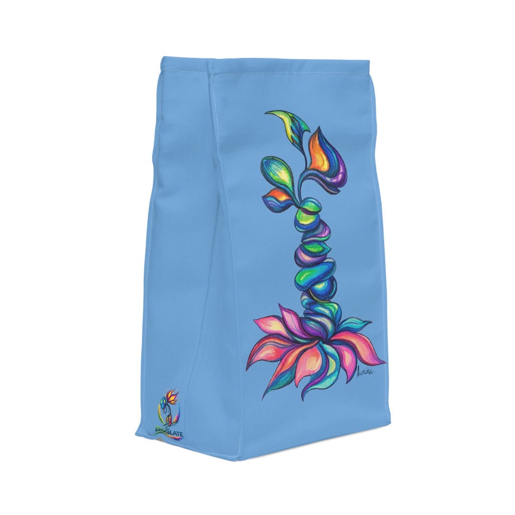 BioSlate | FlowPoem | Va Two | Blue | Insulated Lunch Bag