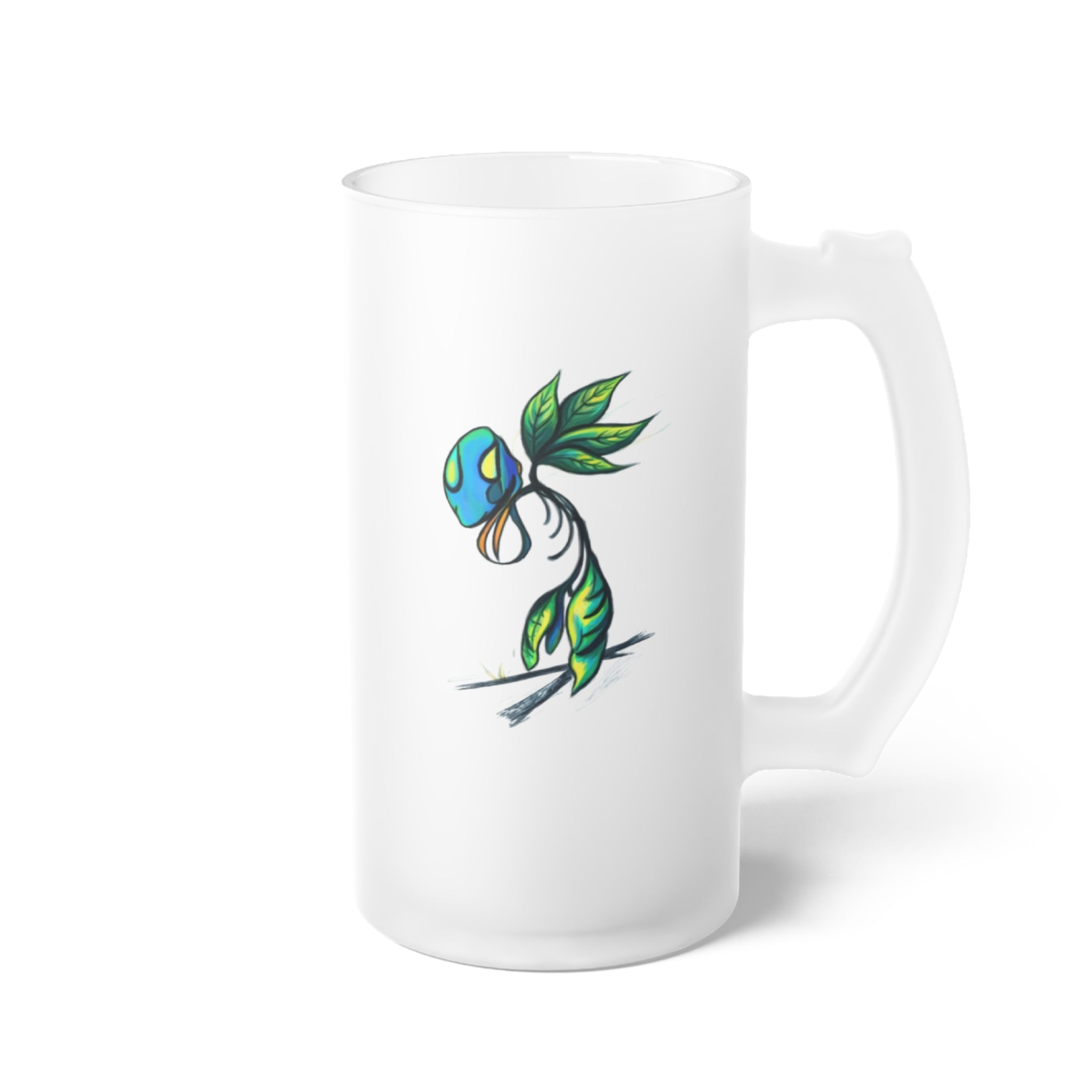 BioSlate | SkiBloom | GreenGene | Frosted Glass Beer Mug