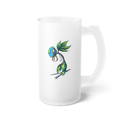 BioSlate | SkiBloom | GreenGene | Frosted Glass Beer Mug