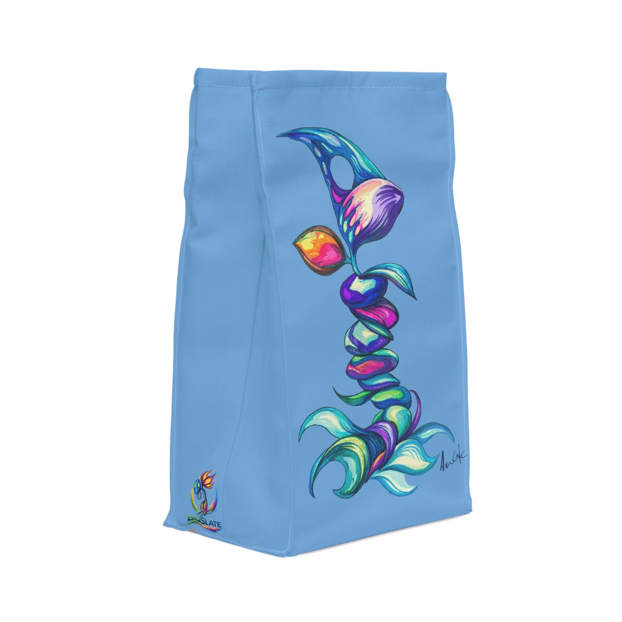 BioSlate | FlowPoem | Va One | Blue | Insulated Lunch Bag