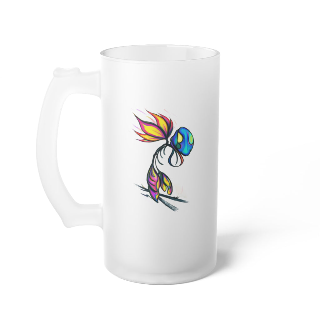 BioSlate | SkiBloom | PinkLemonade | Frosted Glass Beer Mug