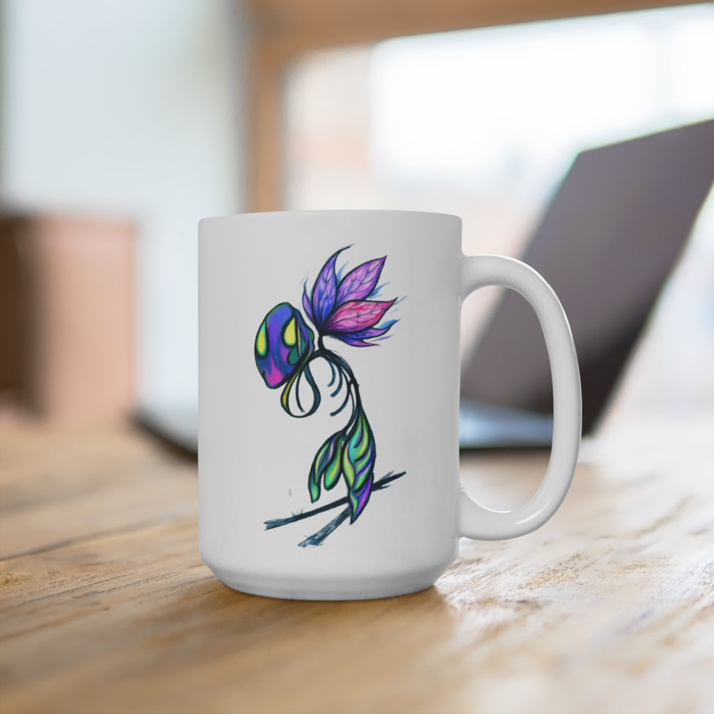 BioSlate |  SkiBloom | PlumTaffy | 15oz Ceramic Mug
