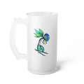 BioSlate | SkiBloom | BlueLime | Frosted Glass Beer Mug