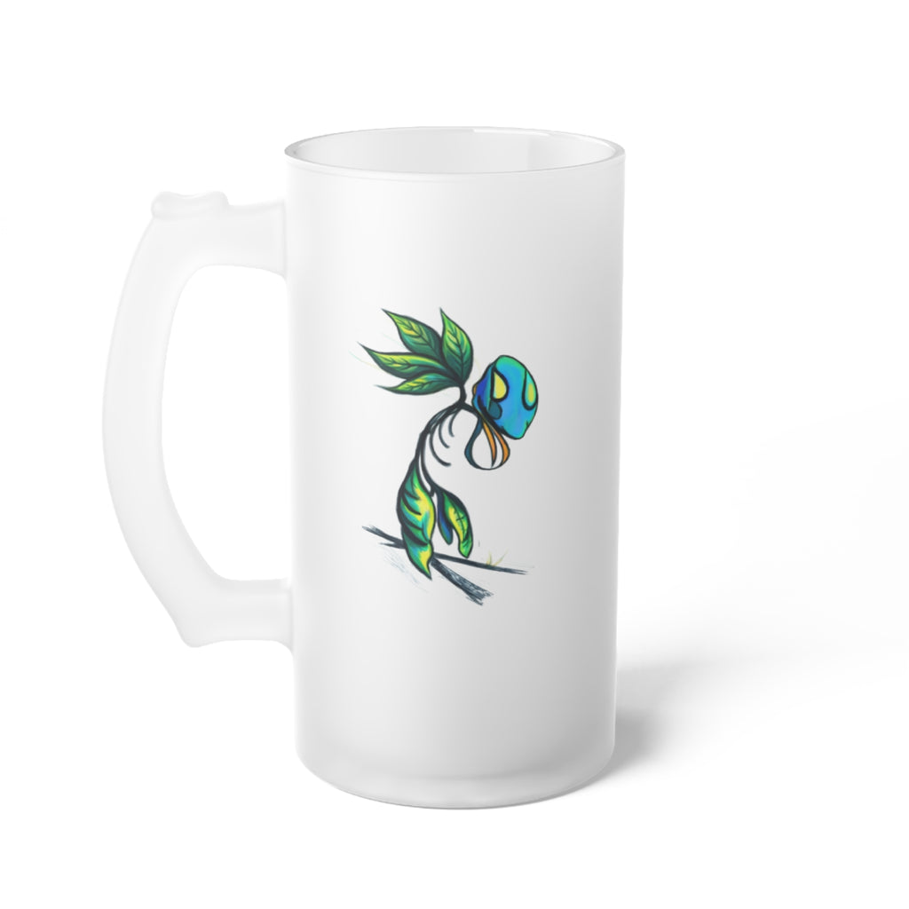 BioSlate | SkiBloom | GreenGene | Frosted Glass Beer Mug