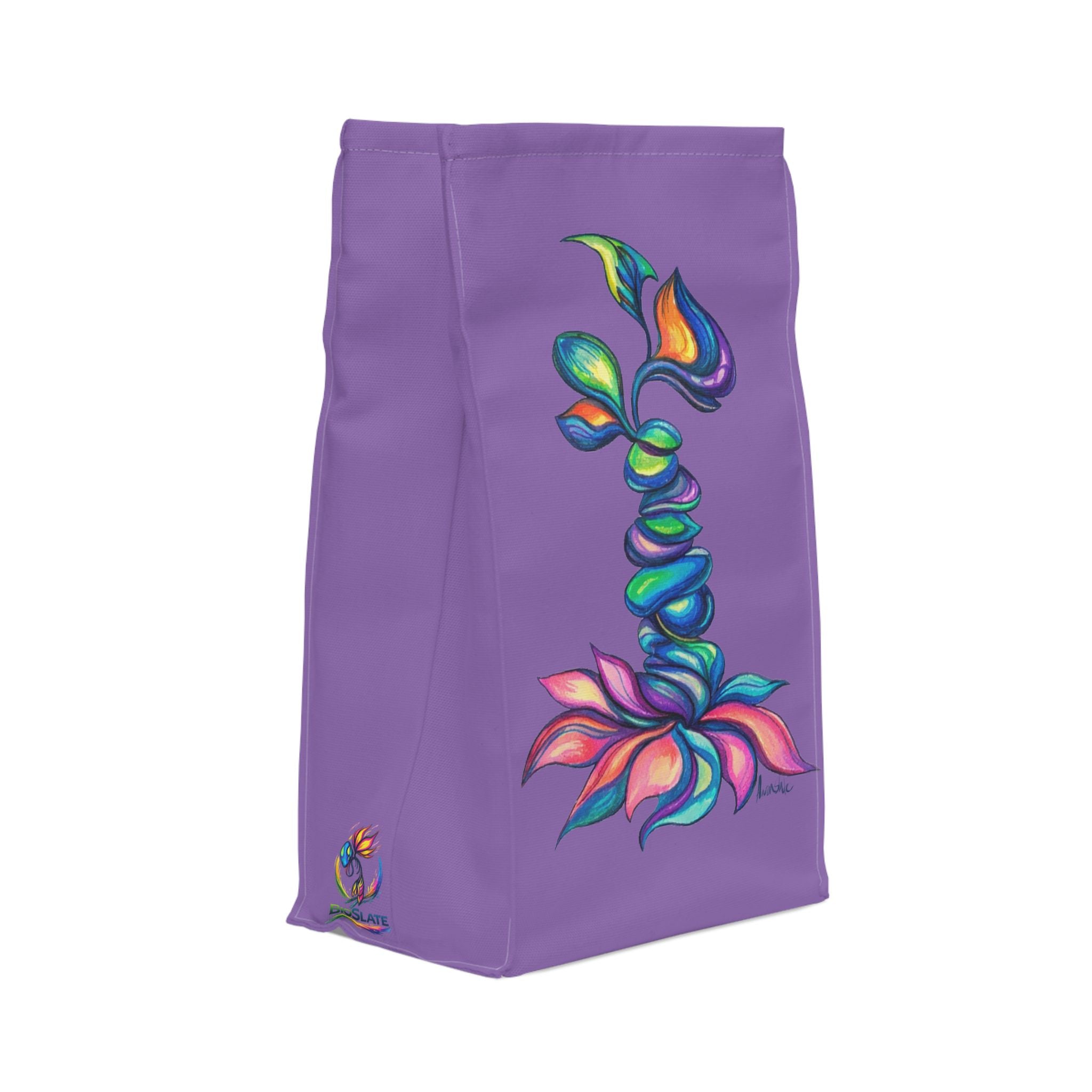 BioSlate | FlowPoem | Va Two | Purple | Insulated Lunch Bag
