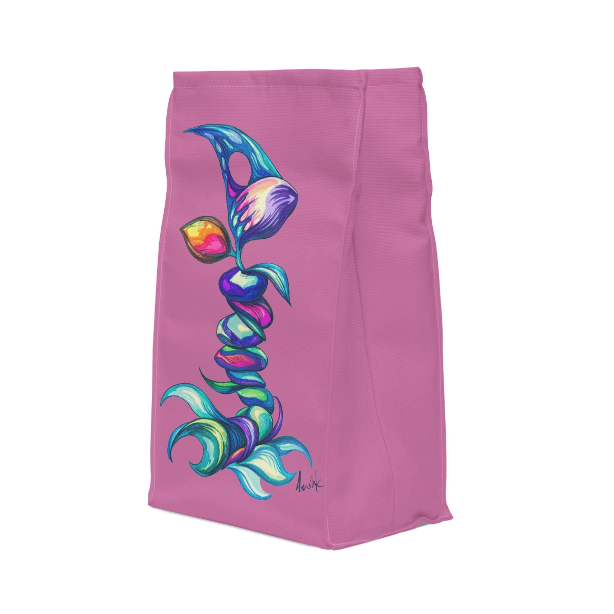 BioSlate | FlowPoem | Va One | Pink | Insulated Lunch Bag