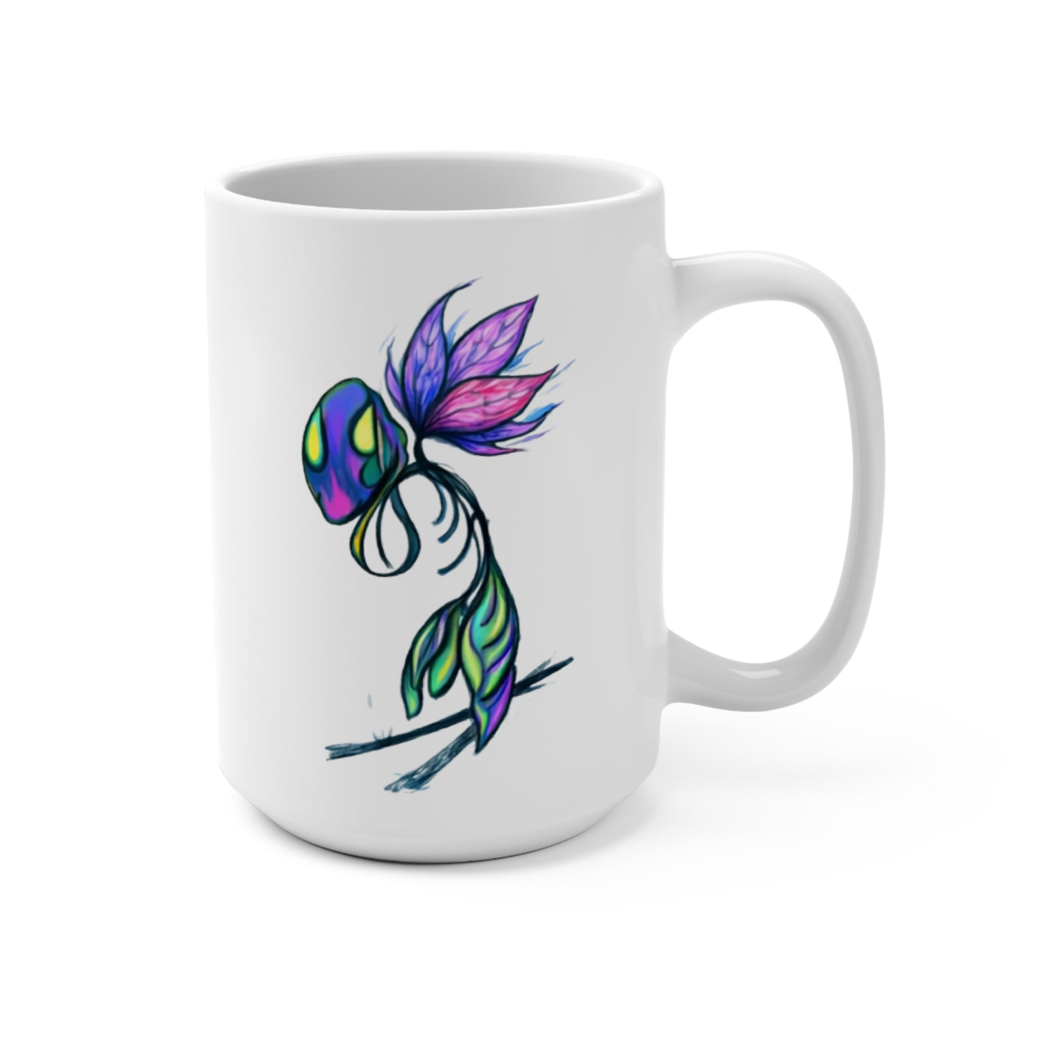 BioSlate |  SkiBloom | PlumTaffy | 15oz Ceramic Mug