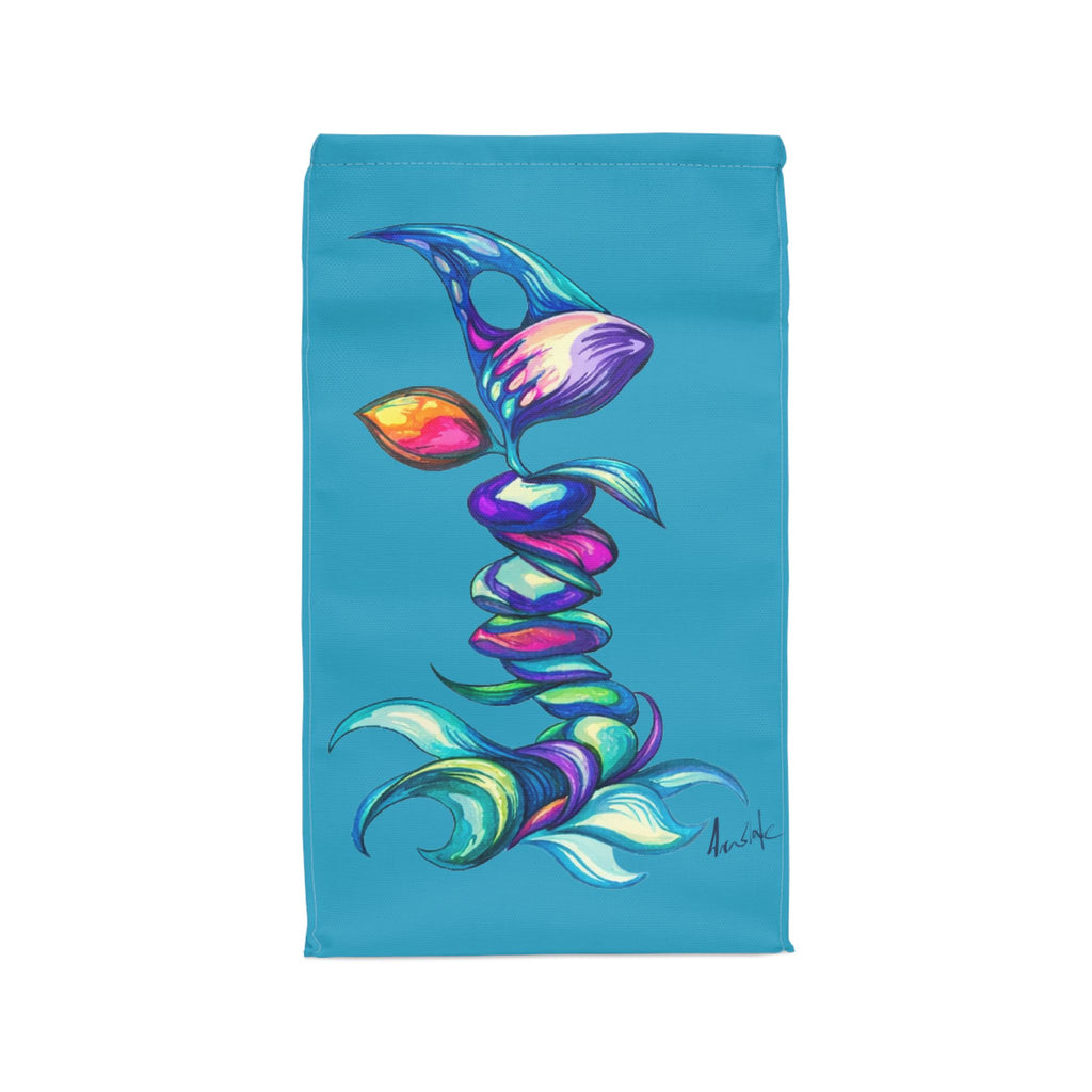 BioSlate | FlowPoem | Va One | Turquoise | Insulated Lunch Bag