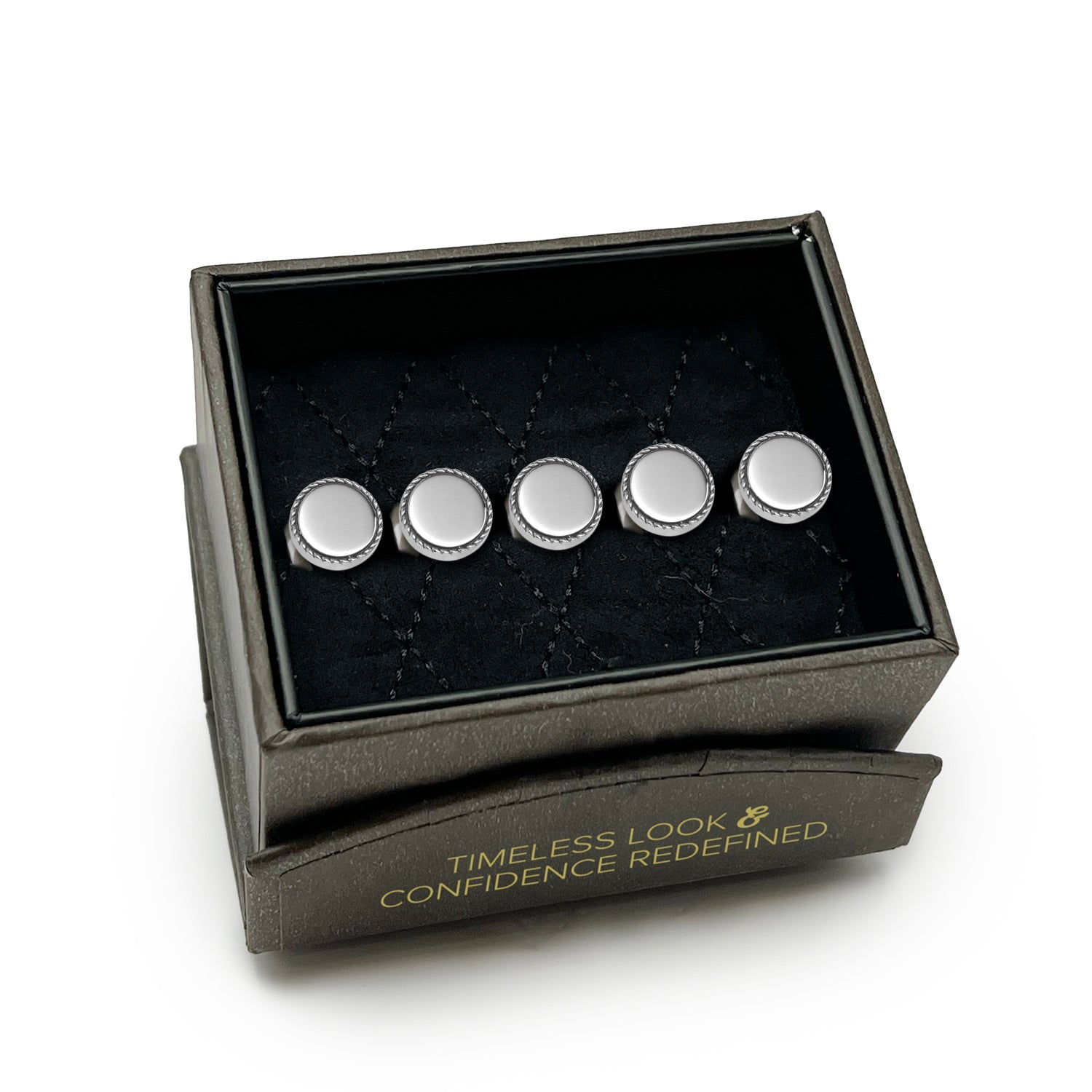 Stainless Steel Rope Border Round Studs