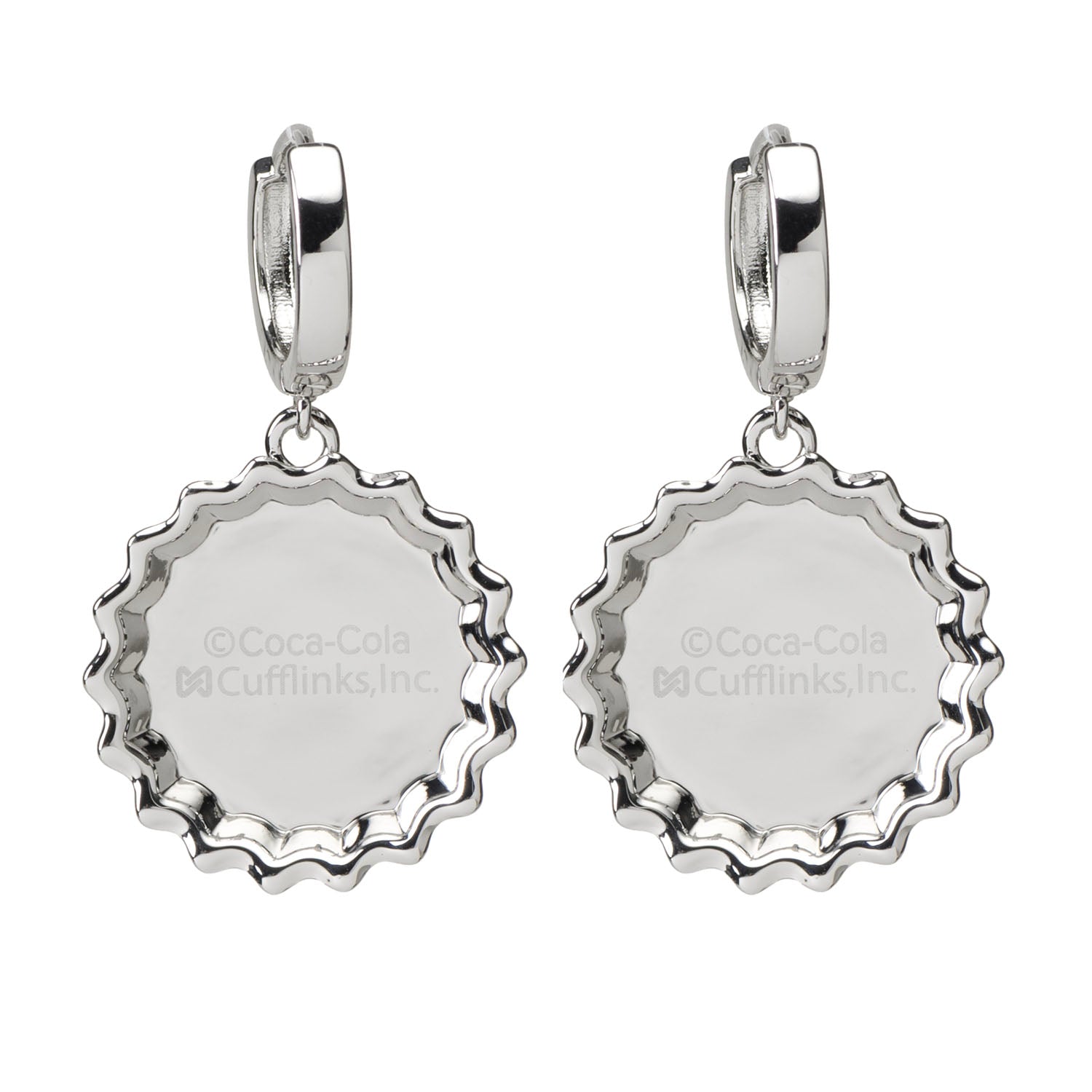 Coca-Cola Red Bottle Cap Earrings