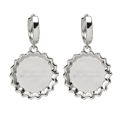 Coca-Cola Red Bottle Cap Earrings