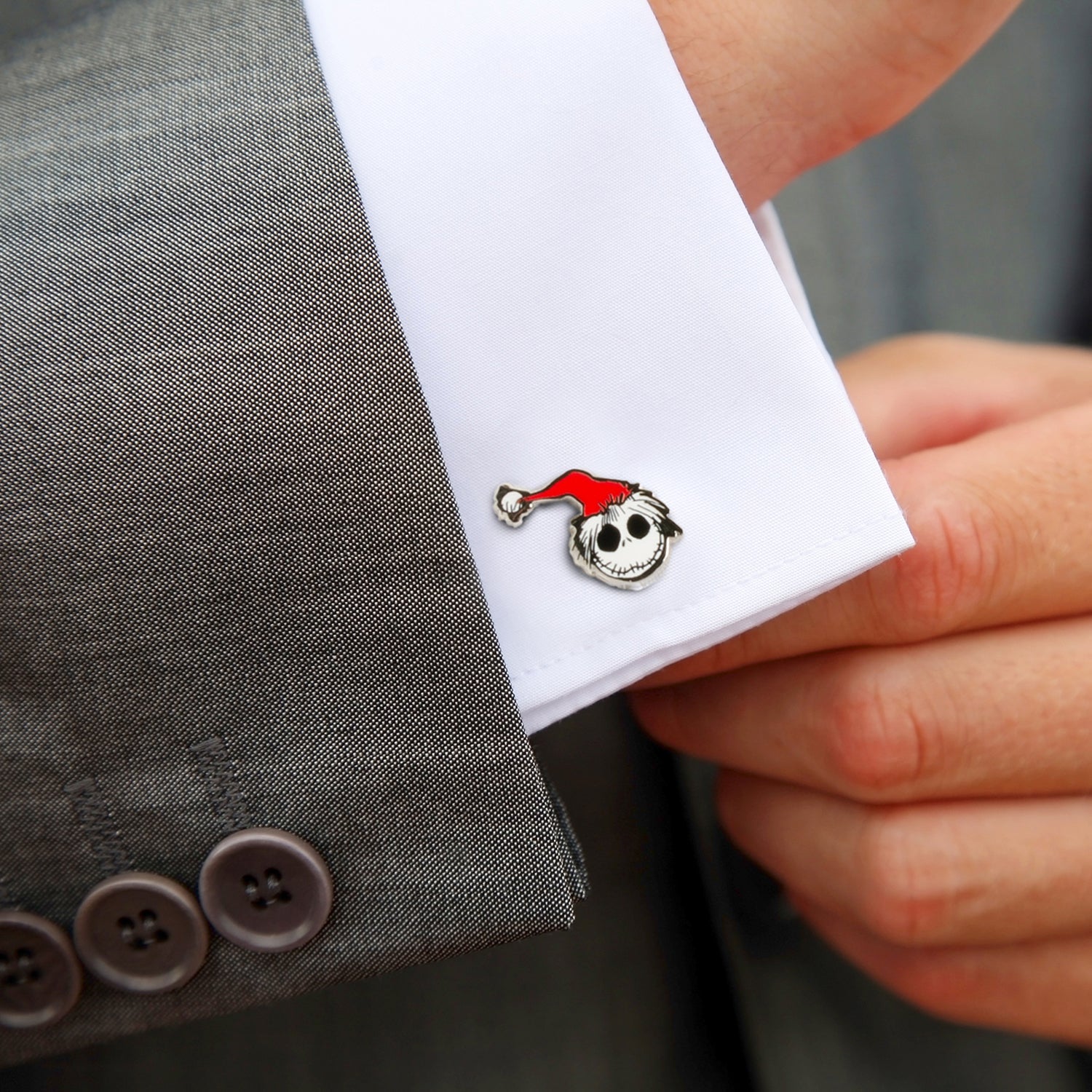 Disney The Nightmare Before Christmas Jack Skellington Santa Cufflinks