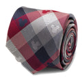 Disney Mickey Mouse Red and Blue Plaid Men's Tie