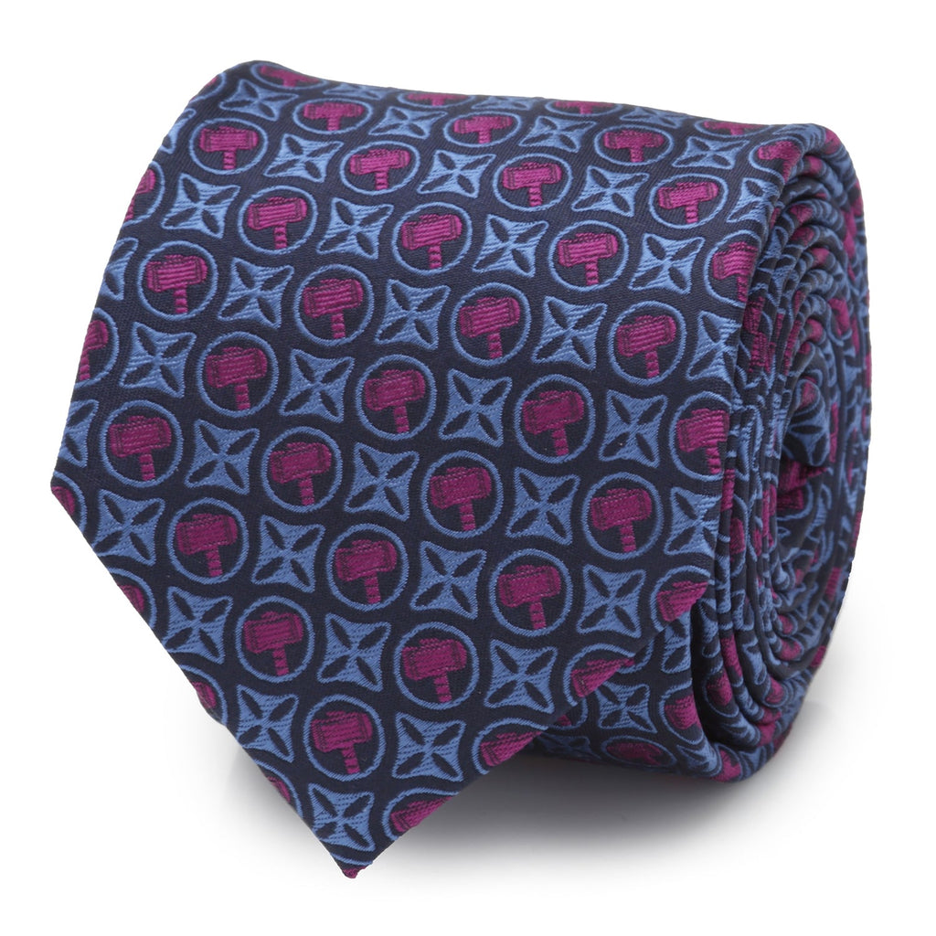 Marvel Thor Hammer Mjolnir Men's Tie