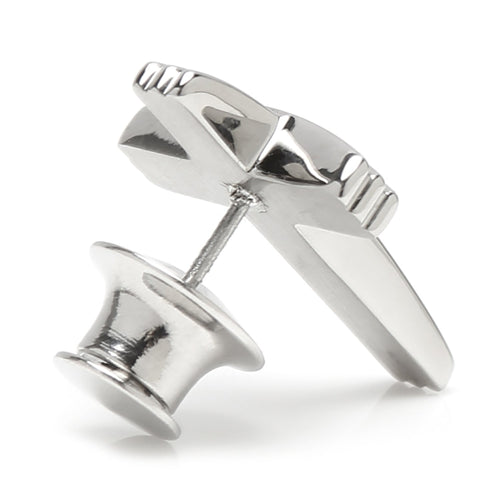 Cross Stainless Steel Lapel Pin