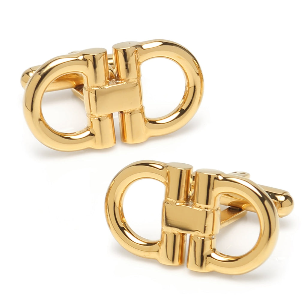Horse Bit Gold Stainless Steel 5-Stud Set
