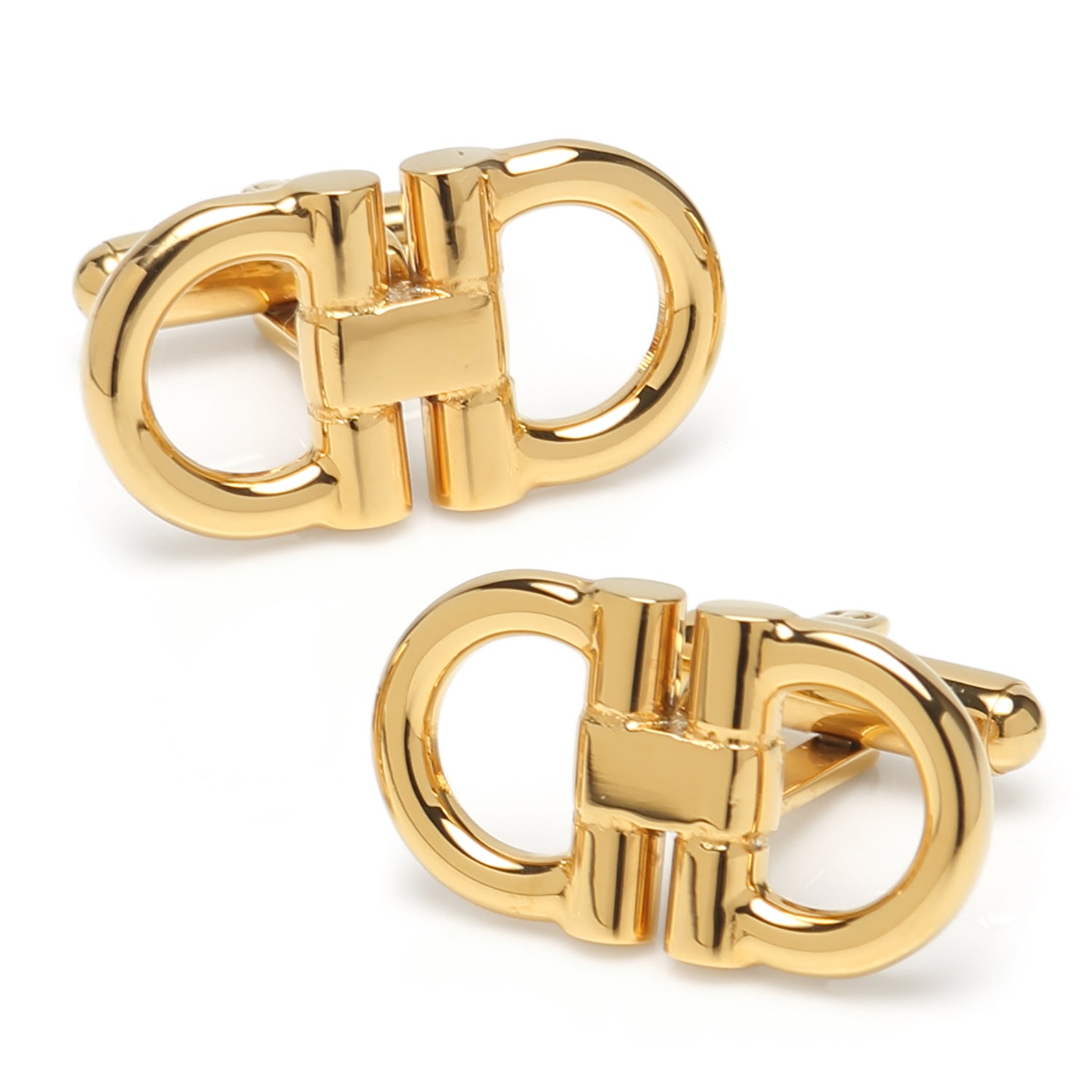 Horse Bit Gold Stainless Steel 5-Stud Set