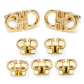 Horse Bit Gold Stainless Steel 5-Stud Set
