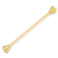 Stainless Steel Gold Steps Eyelet Collar Bar
