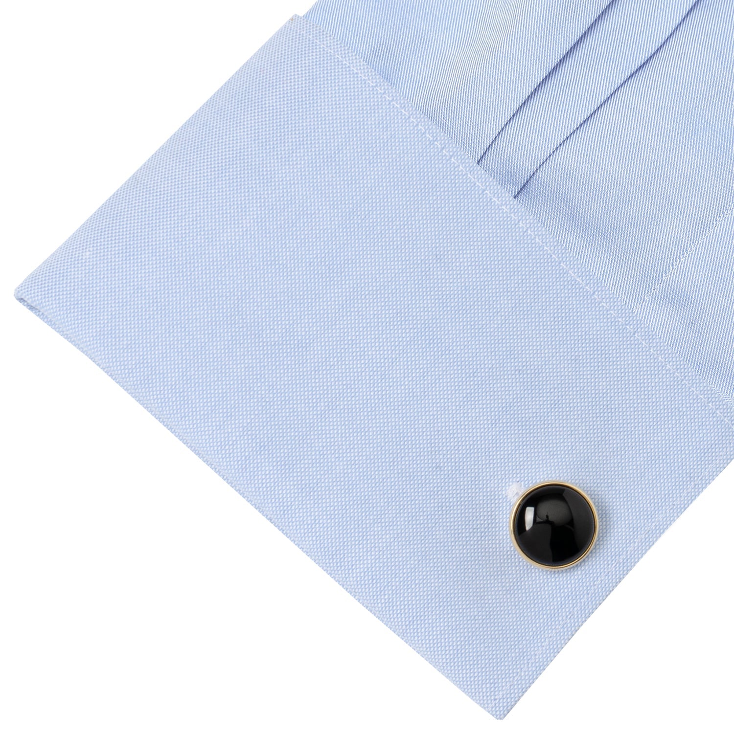 Gold and Onyx Cufflinks