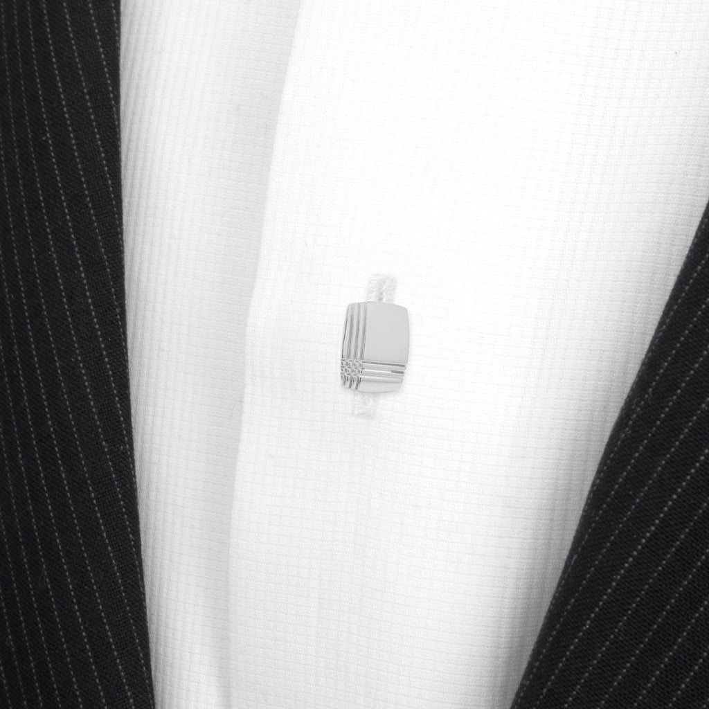 Sterling Silver Tartan Plaid 5-Studs