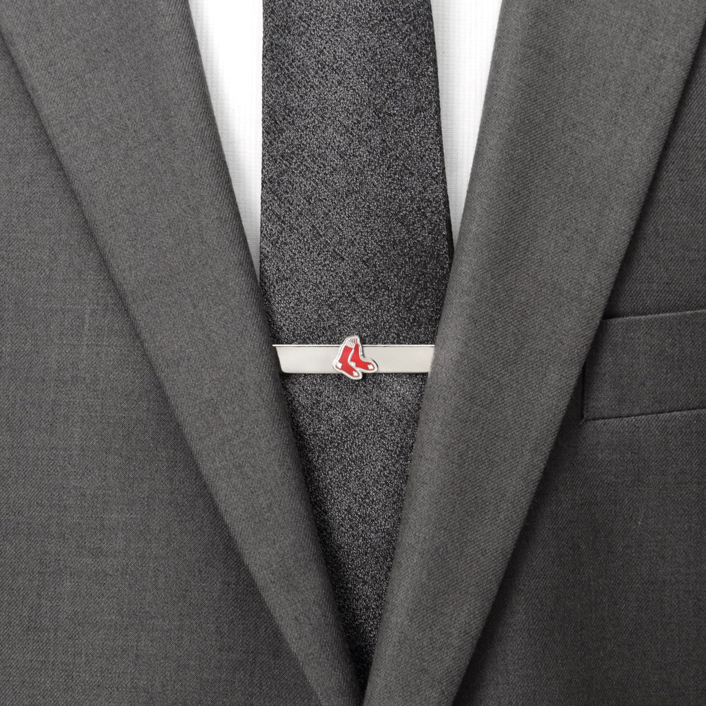 MLB Boston Red Sox Cufflinks and Tie Bar Gift Set