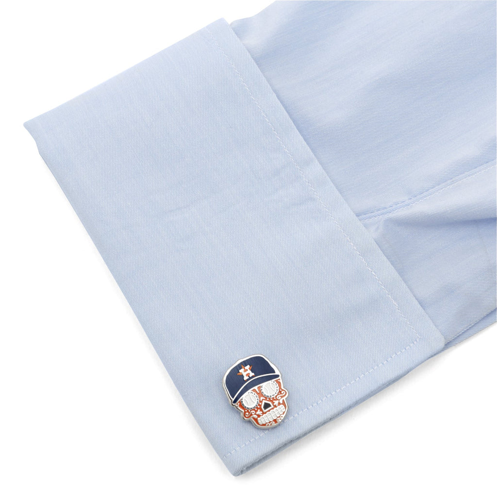 MLB Houston Astros Sugar Skull Cufflinks