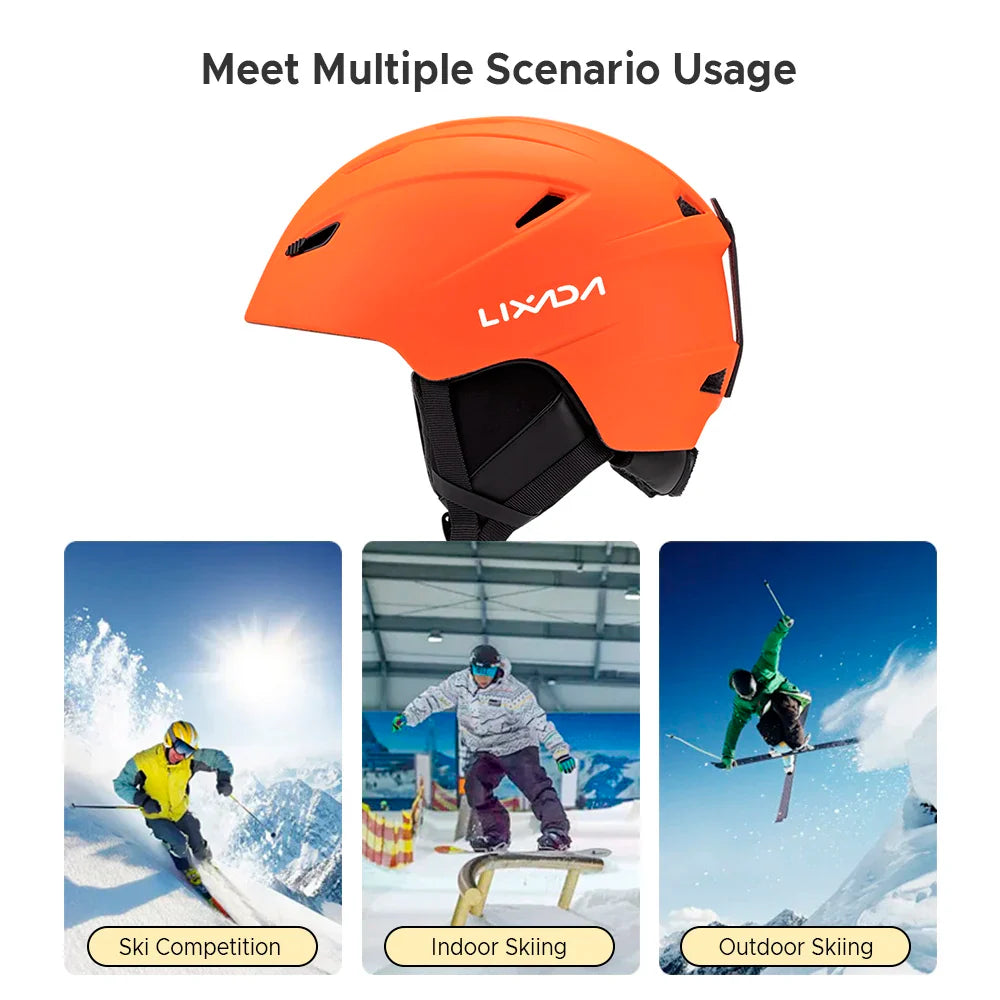 Lightweight Ski & Snowboard Helmet: Warm & Adjustable