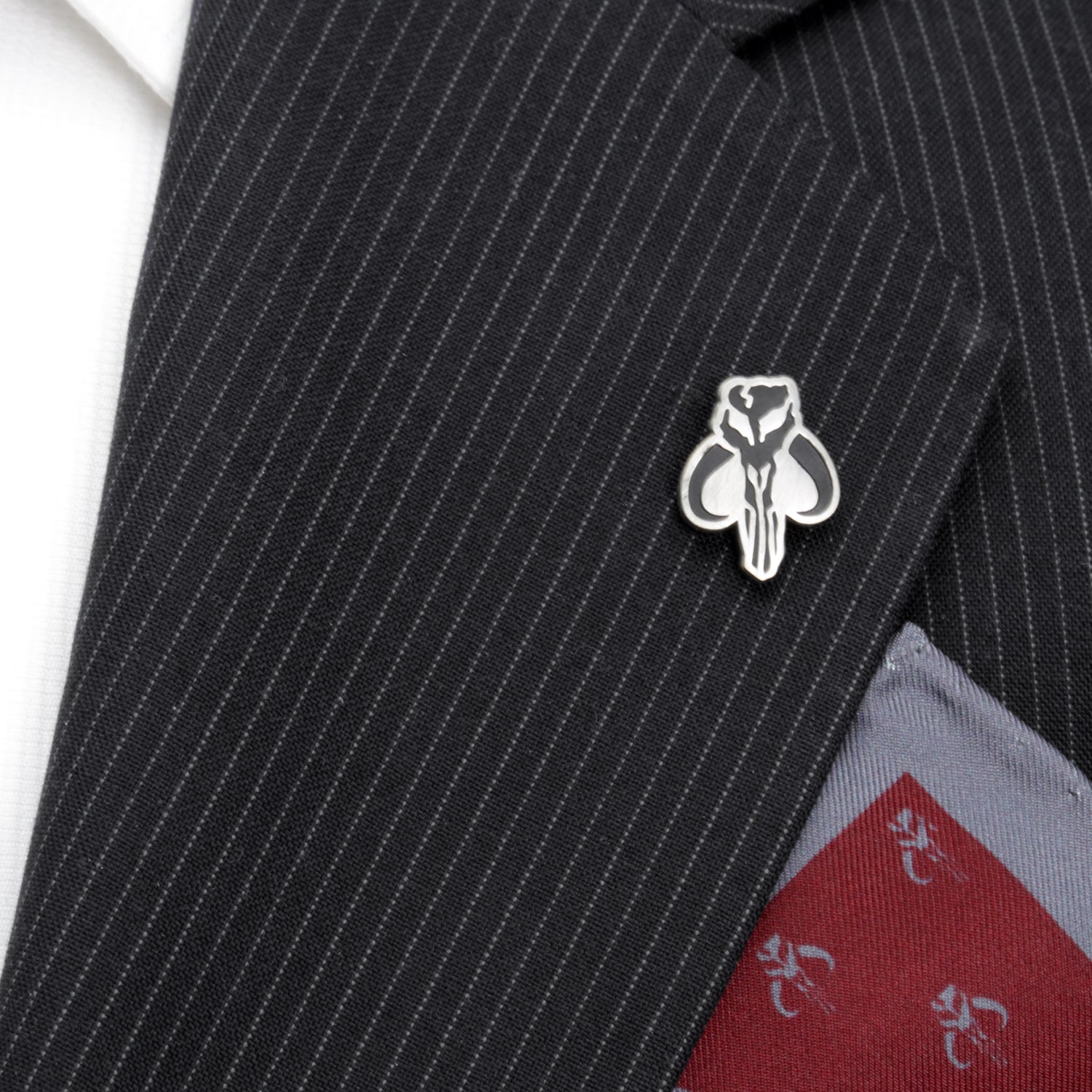 Star Wars Mandalorian Dress Socks 3-Pack and Mythosaur Lapel Pin Gift Set