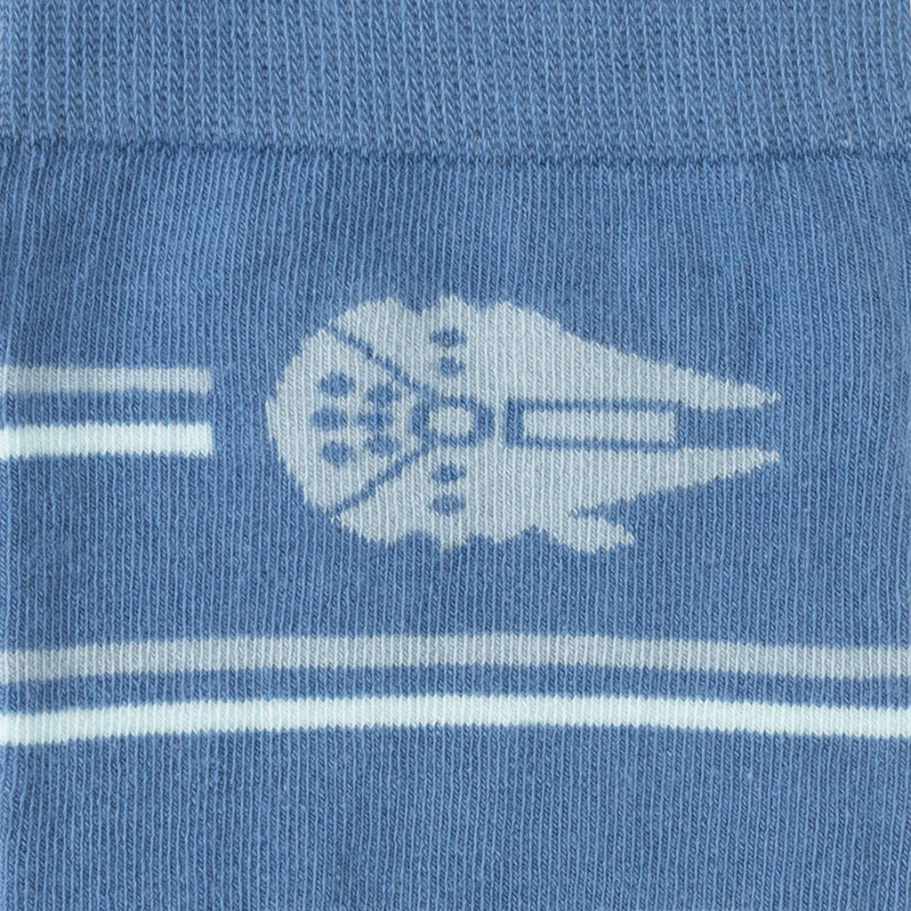 Star Wars Millennium Falcon Blue Striped Tie