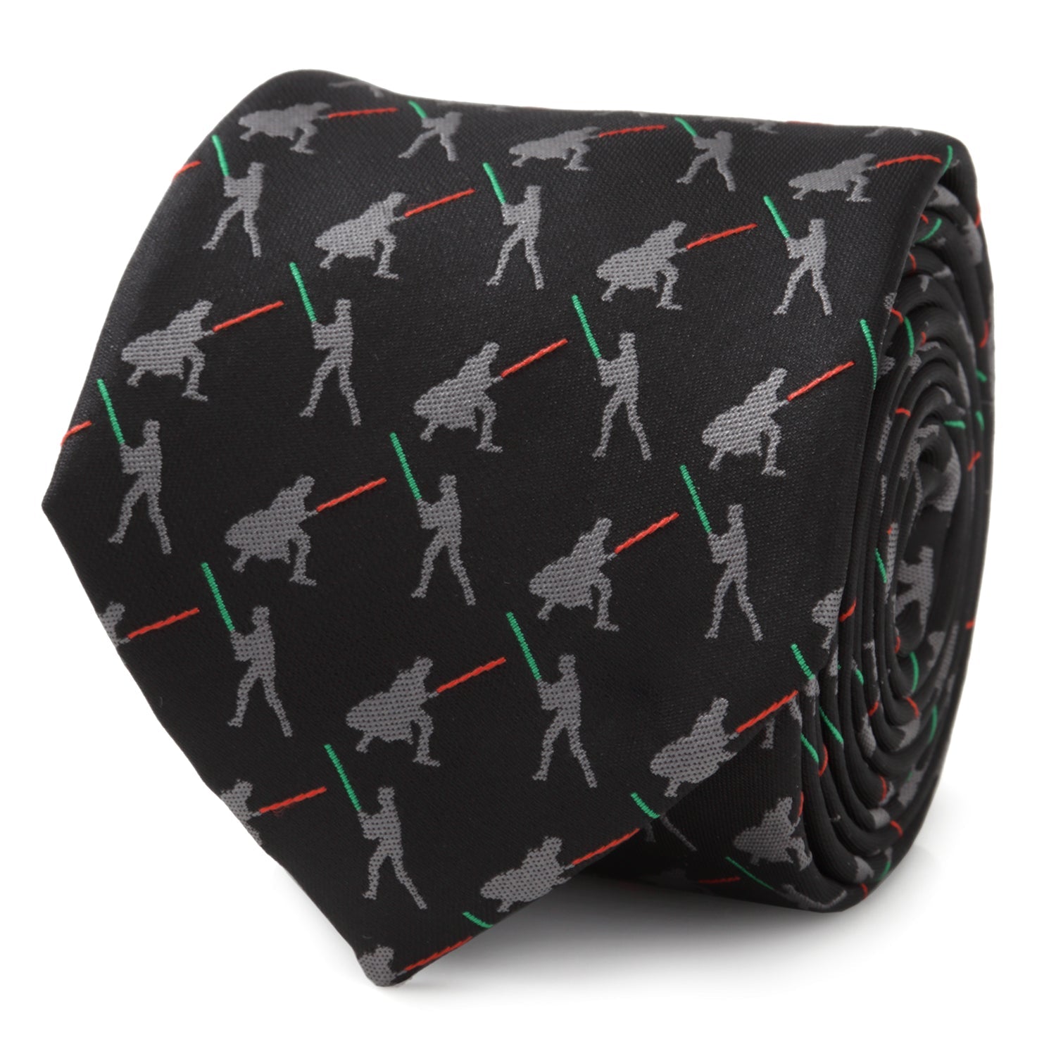 Star Wars Darth Vader and Luke Skywalker LIGHTSABER Battle Black Tie