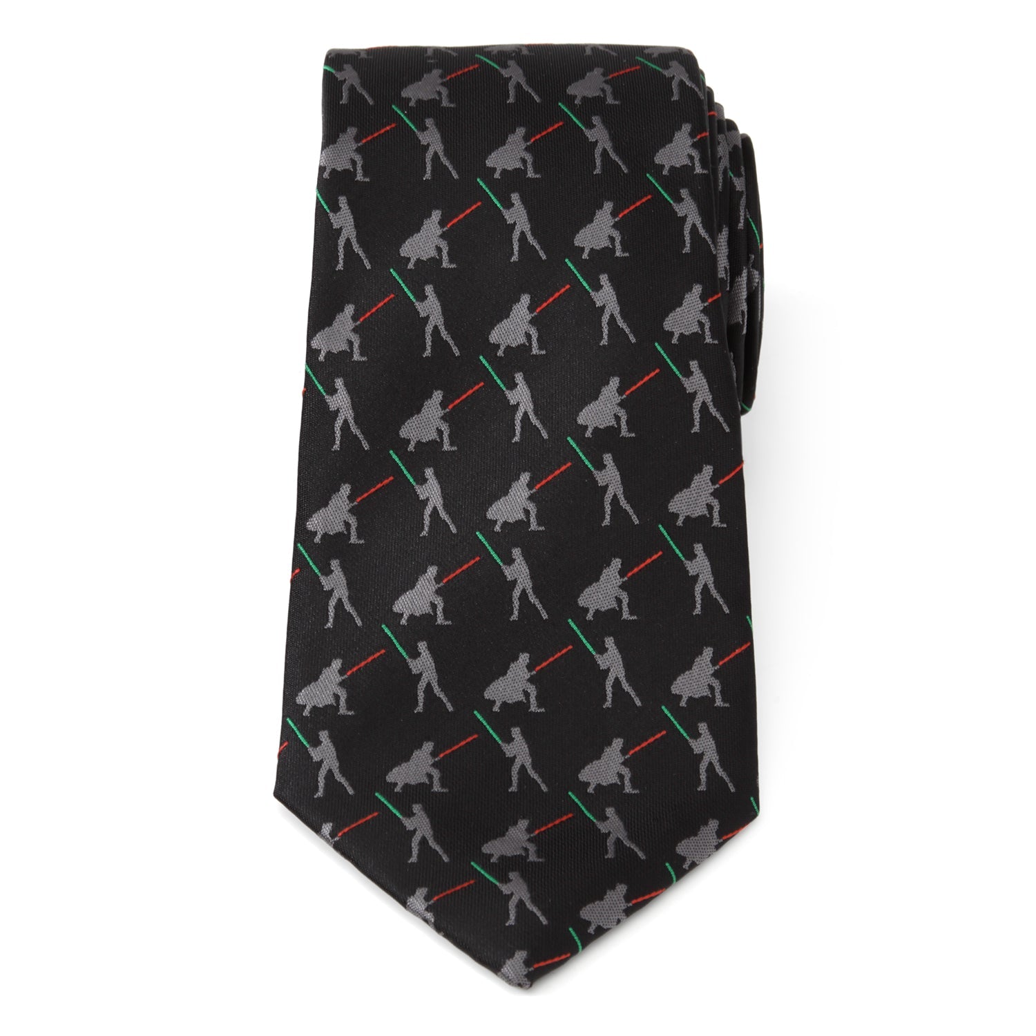 Star Wars Darth Vader and Luke Skywalker LIGHTSABER Battle Black Tie