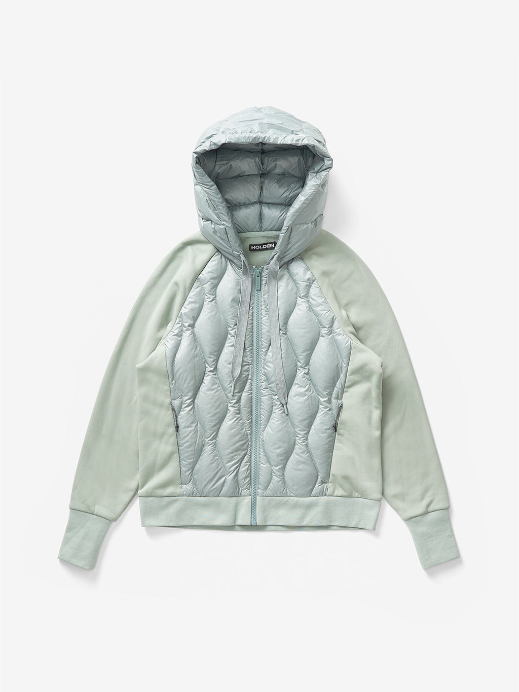 Down Zip Hoodie - Slate Gray