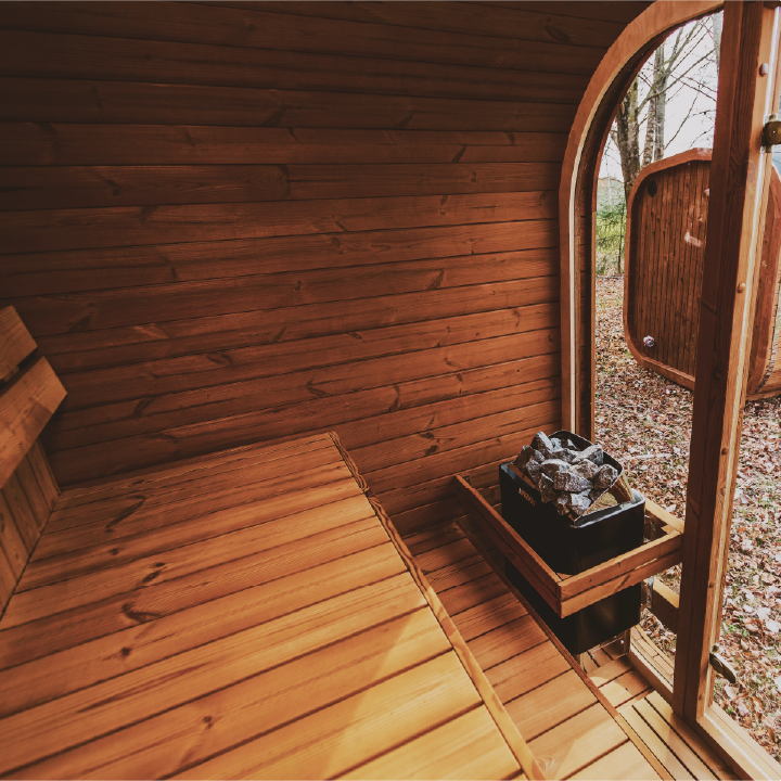 Patio Elegance Outdoor Sauna MW12 ThermoWood for Your Perfect Backyard Retreat