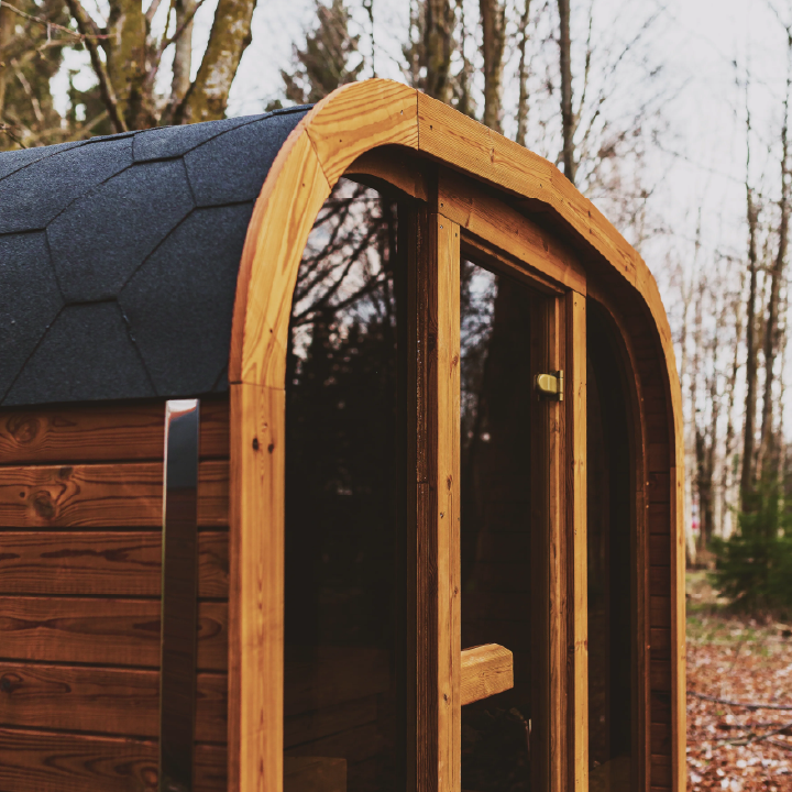 Patio Elegance Outdoor Sauna MW12 ThermoWood for Your Perfect Backyard Retreat
